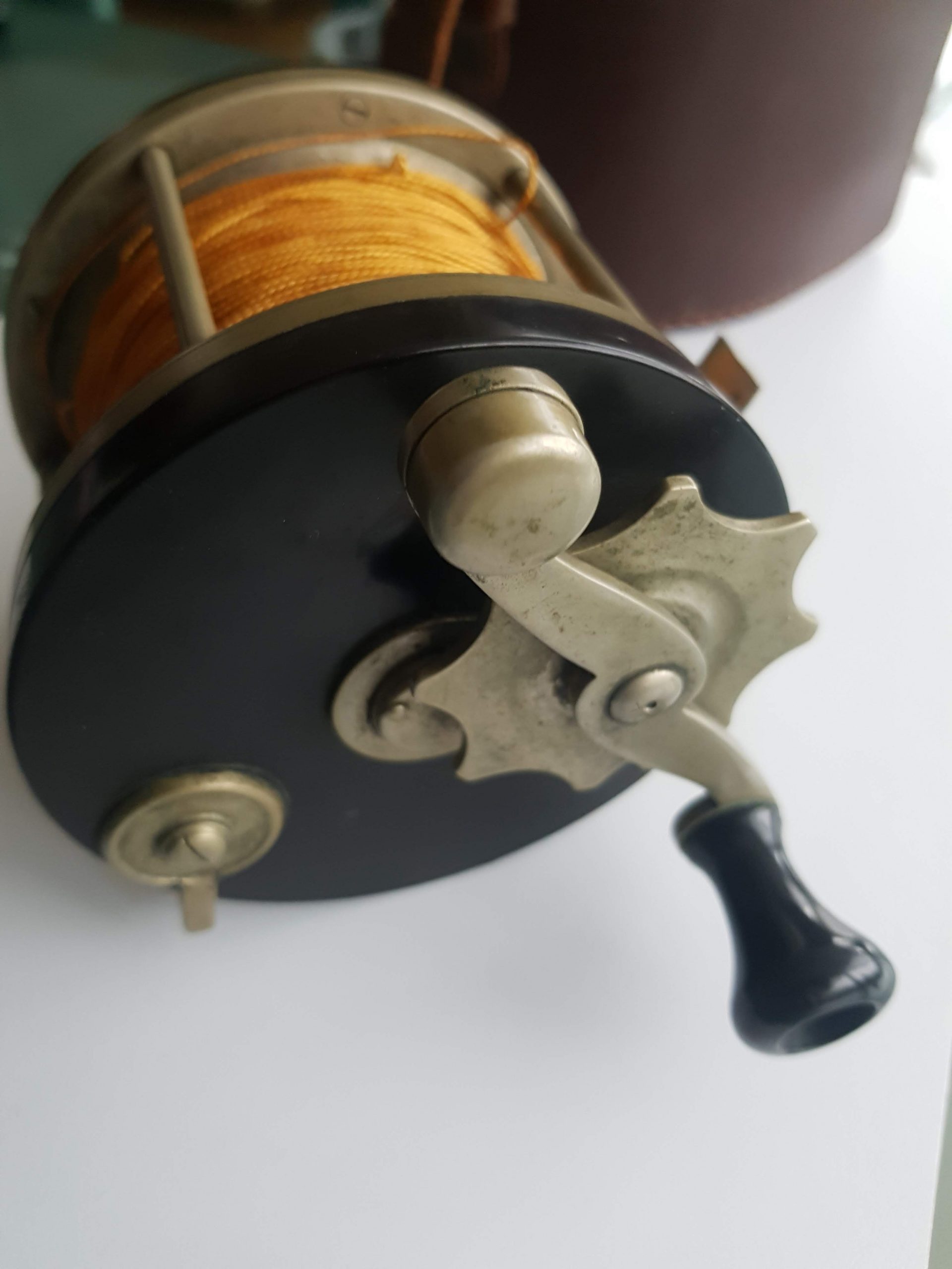 Julius vom Hofe Hochseefischerei Rolle Antik Feinsilber