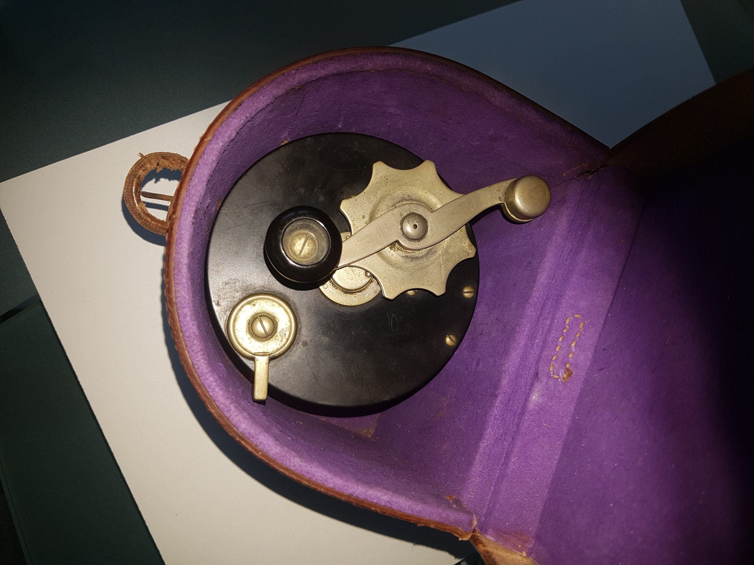 Julius vom Hofe Hochseefischerei Rolle Antik Feinsilber