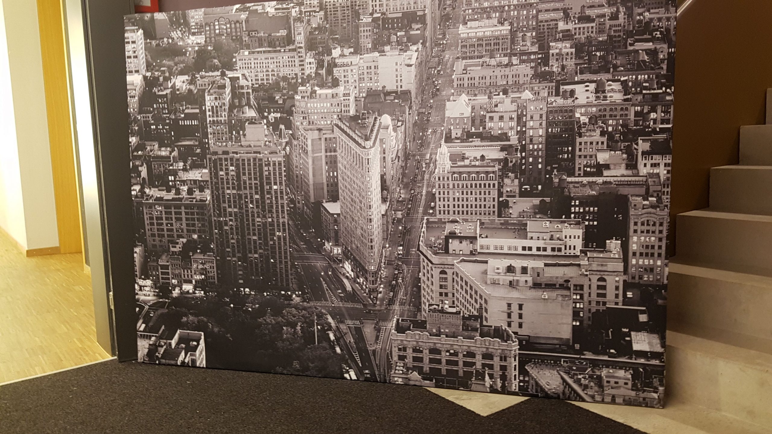 NewYork auf Leinwand 200cm x 140cm Alurahmen