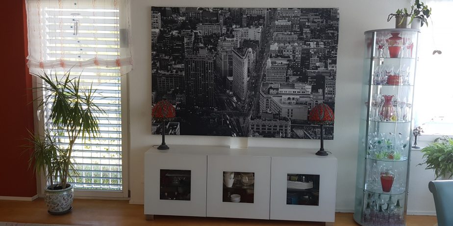 NewYork auf Leinwand 200cm x 140cm Alurahmen