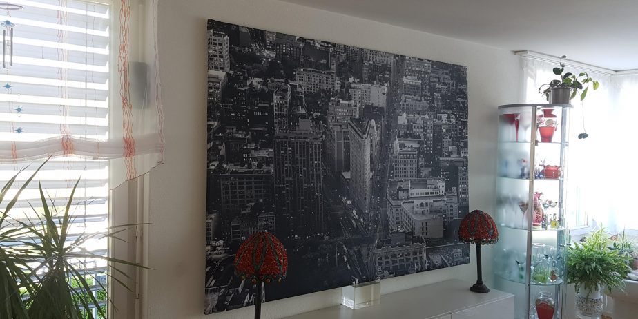 NewYork auf Leinwand 200cm x 140cm Alurahmen