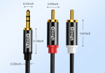 Chinch (RCA) auf 3,5mm Jackstecker HiFi Audio Kabel