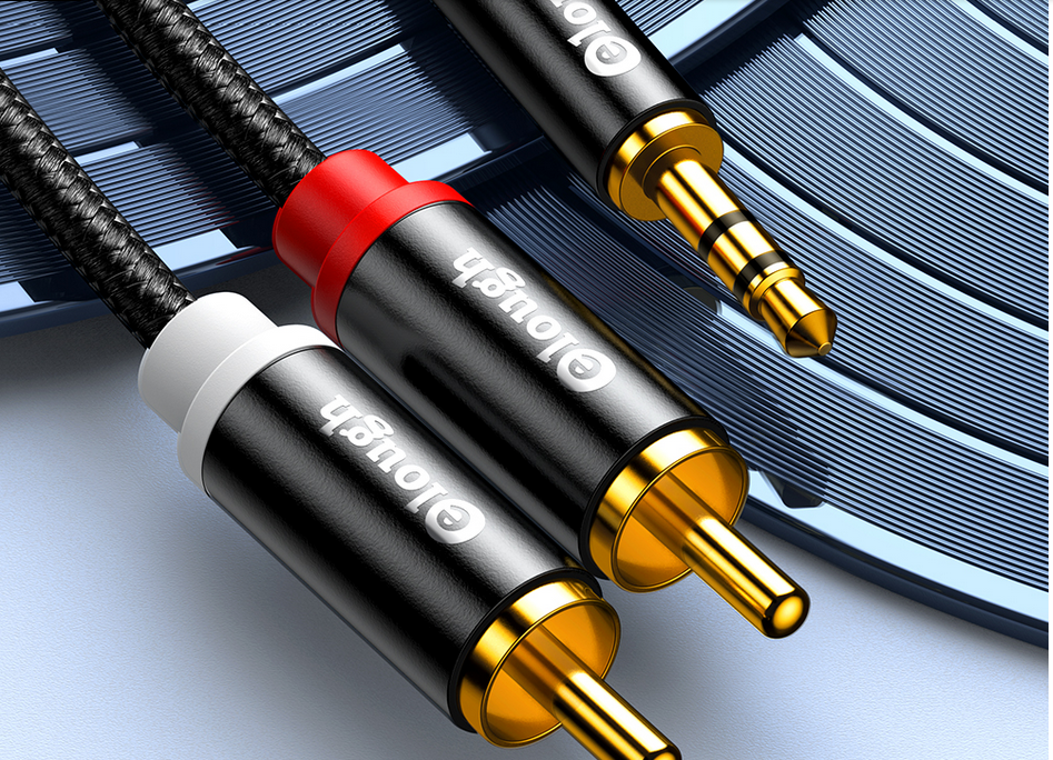 Chinch (RCA) auf 3,5mm Jackstecker HiFi Audio Kabel