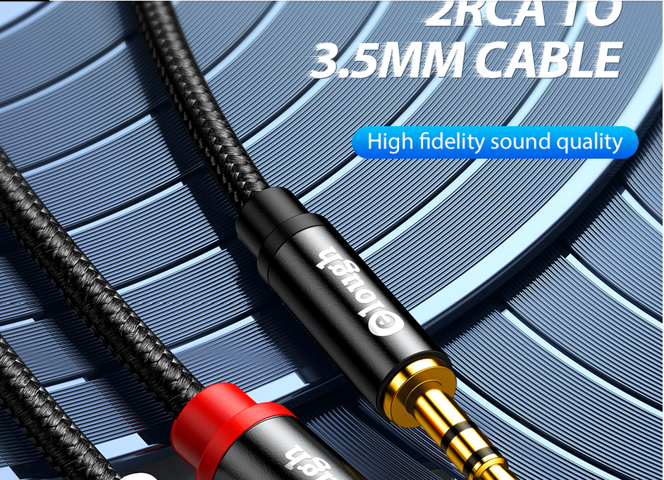 Chinch (RCA) auf 3,5mm Jackstecker HiFi Audio Kabel