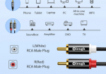 Chinch (RCA) auf 3,5mm Jackstecker HiFi Audio Kabel