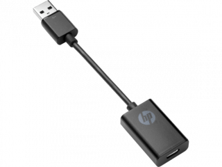 USB Typ A (Stecker) zu USB Typ-C (Buchse) Adapter (von HP)