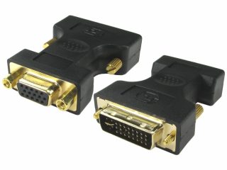 DVI-I (VGA pins) zu VGA Adapter (Kabel benötigt)