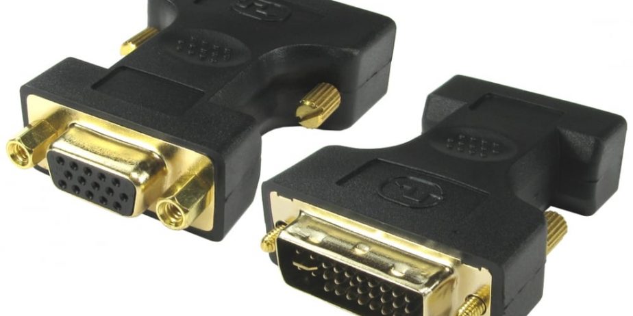 DVI-I (VGA pins) zu VGA Adapter (Kabel benötigt)