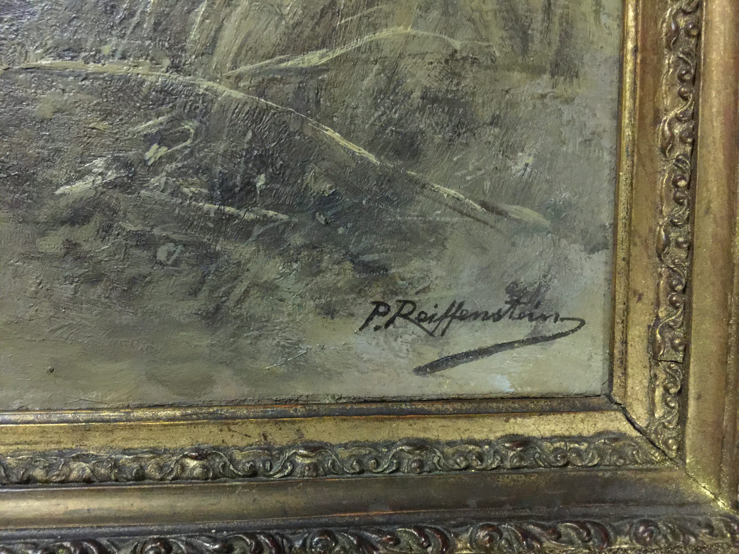 Paul Reiffenstein Gemälde (Öl auf Holz)