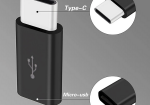 Micro USB Kupplung zu Typ C Stecker (Adapter)