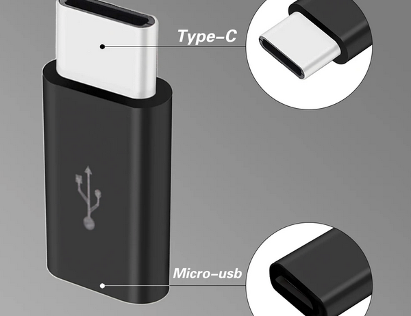 Micro USB Kupplung zu Typ C Stecker (Adapter)