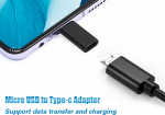 Micro USB Kupplung zu Typ C Stecker (Adapter)