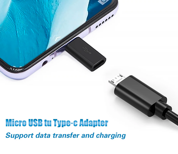 Micro USB Kupplung zu Typ C Stecker (Adapter)