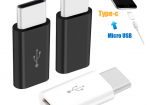 Micro USB Kupplung zu Typ C Stecker (Adapter)