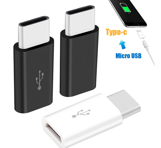 Micro USB Kupplung zu Typ C Stecker (Adapter)