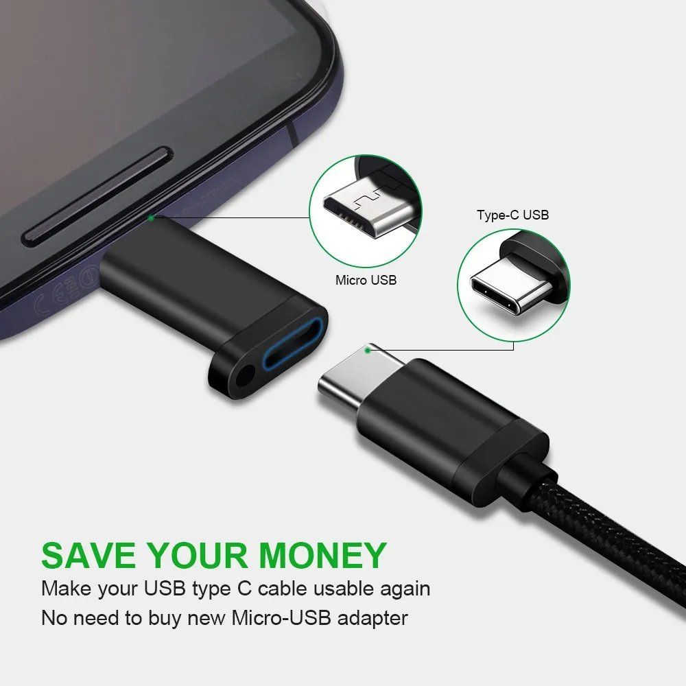 Typ C zu Micro USB Stecker (Adapter) SAMSUNG usw.